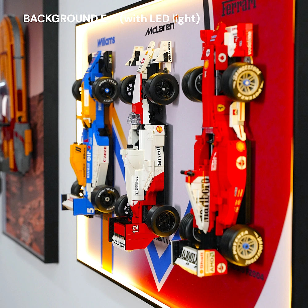 Wall Display Frame for LEGO® F1 Legends (10330, 10353, 11375)
