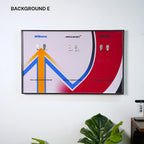 Wall Display Frame for LEGO® F1 Legends (10330, 10353, 11375)
