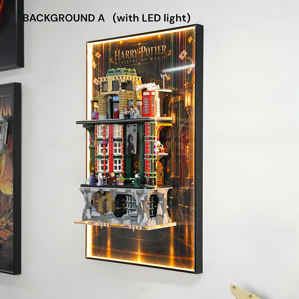 Wall Display Frame for LEGO® Harry Potter™ The Ministry of Magic™ – Collectors' Edition (76476)