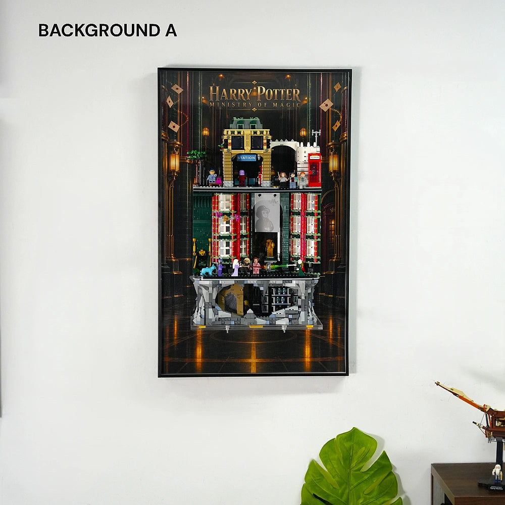 Wall Display Frame for LEGO® Harry Potter™ The Ministry of Magic™ – Collectors' Edition (76476)