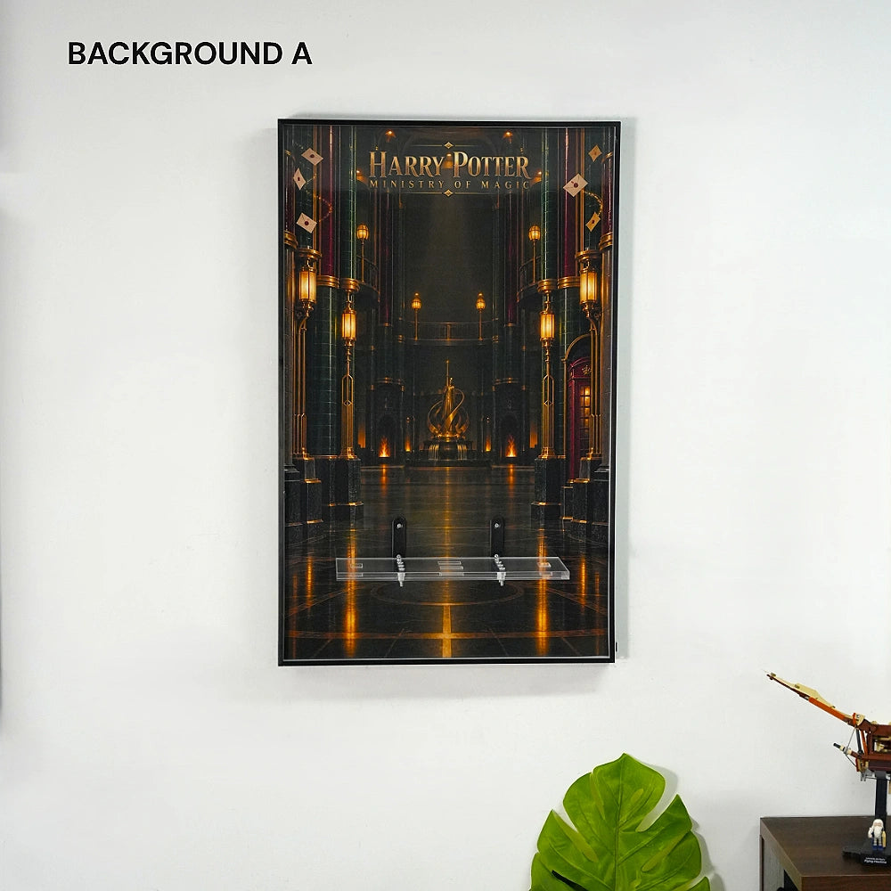 Wall Display Frame for LEGO® Harry Potter™ The Ministry of Magic™ – Collectors' Edition (76476)