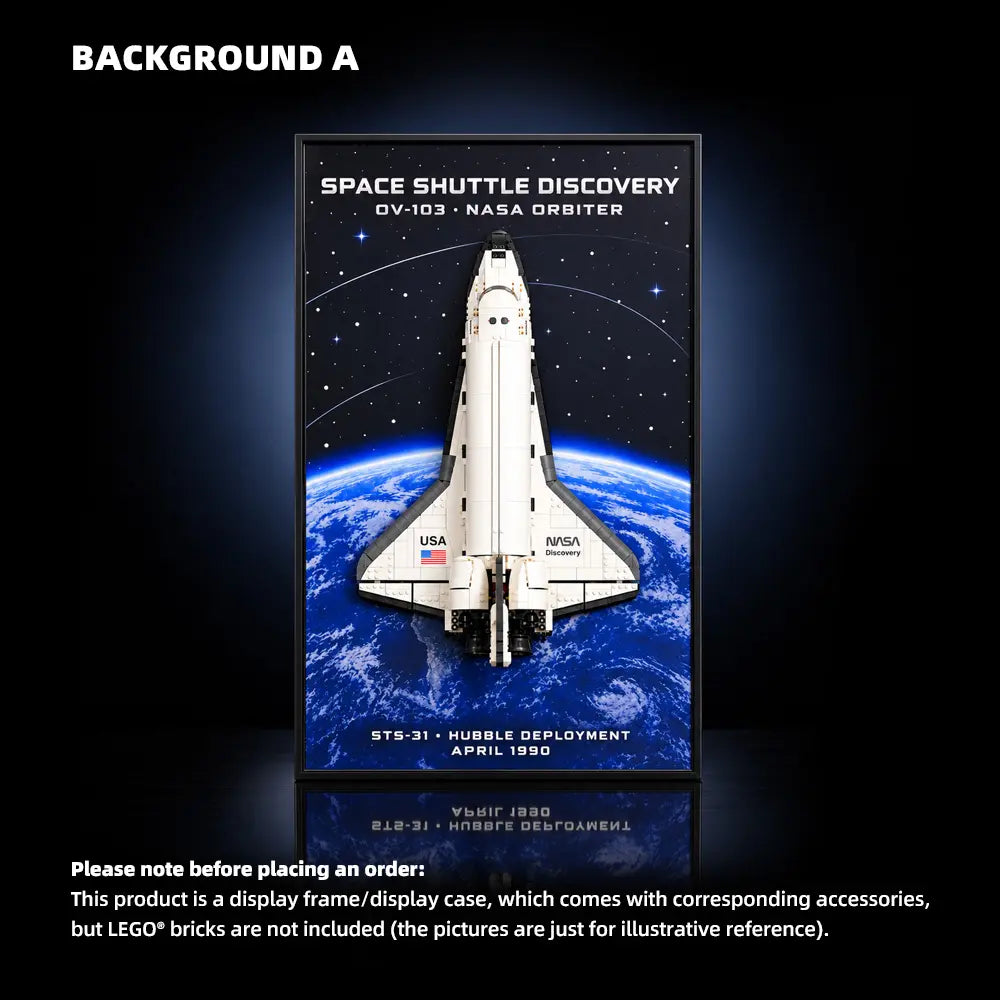 Wall Display Frame for LEGO® Icons NASA Space Shuttle Discovery (10283)