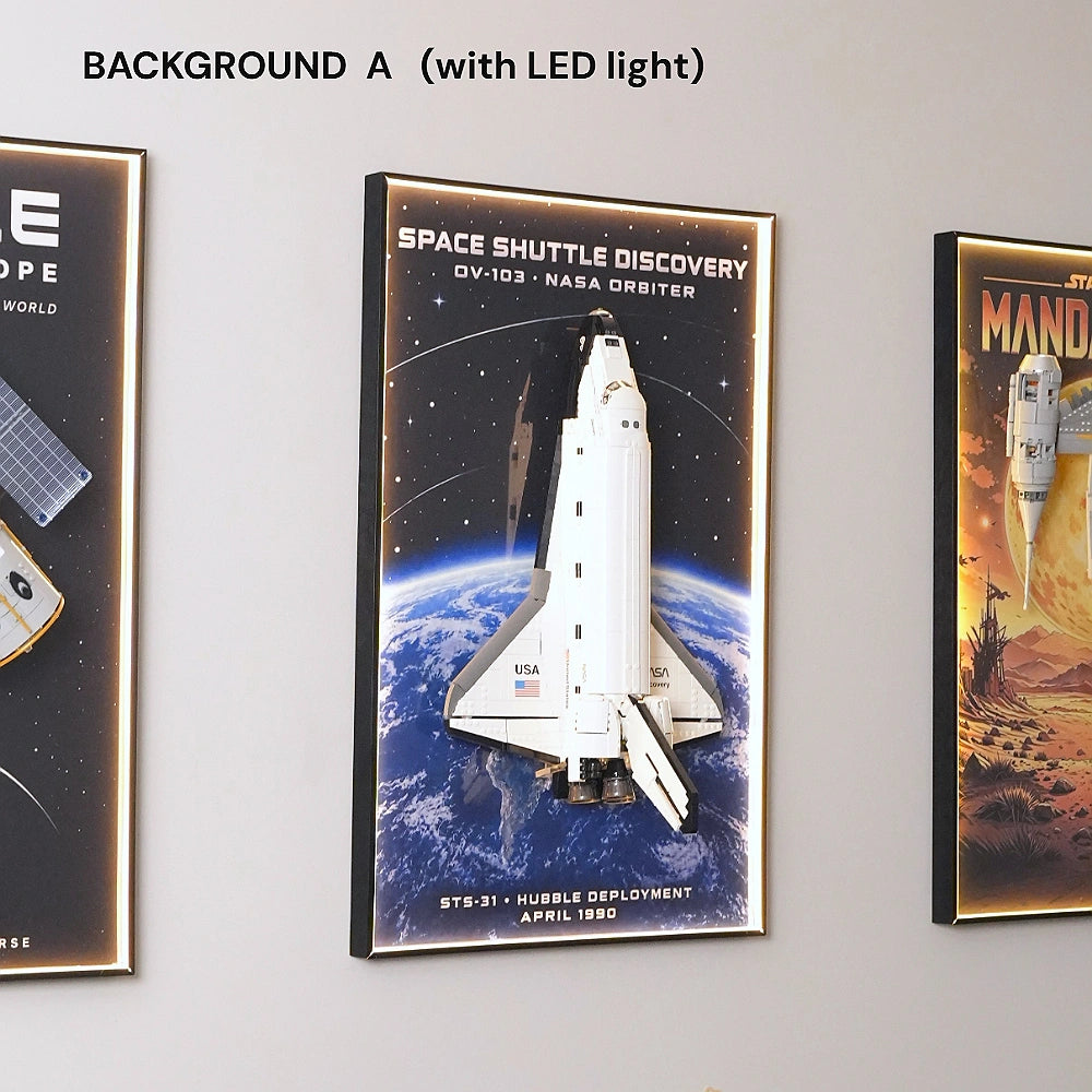 Wall Display Frame for LEGO® Icons NASA Space Shuttle Discovery (10283)