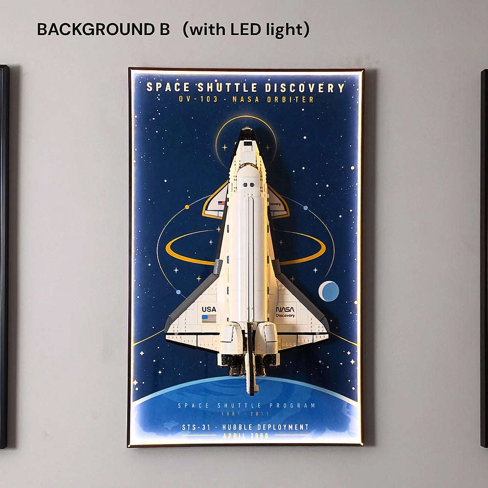 Wall Display Frame for LEGO® Icons NASA Space Shuttle Discovery (10283)