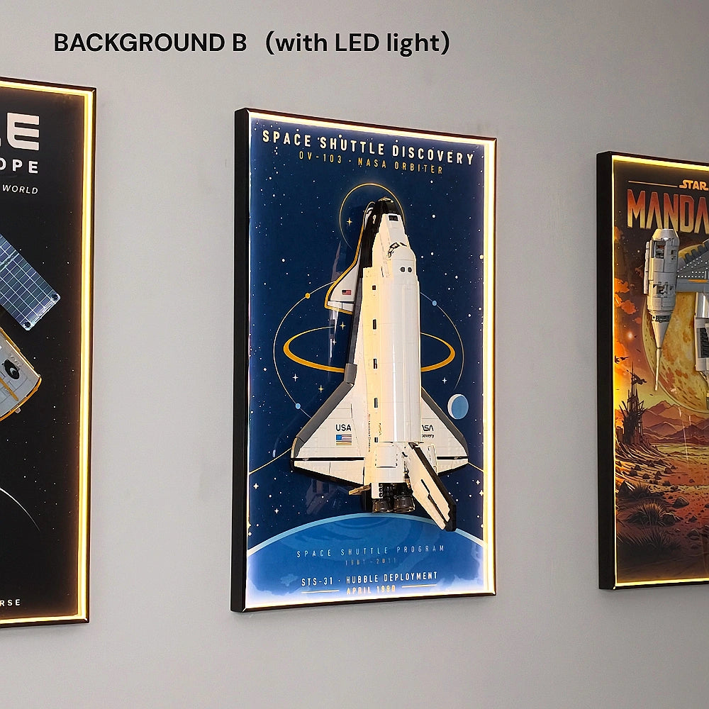 Wall Display Frame for LEGO® Icons NASA Space Shuttle Discovery (10283)