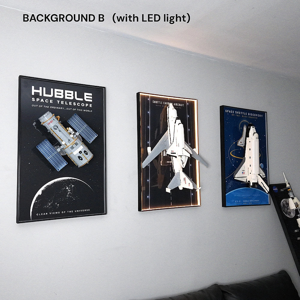 Wall Display Frame for LEGO® Icons Shuttle Carrier Aircraft (10360)
