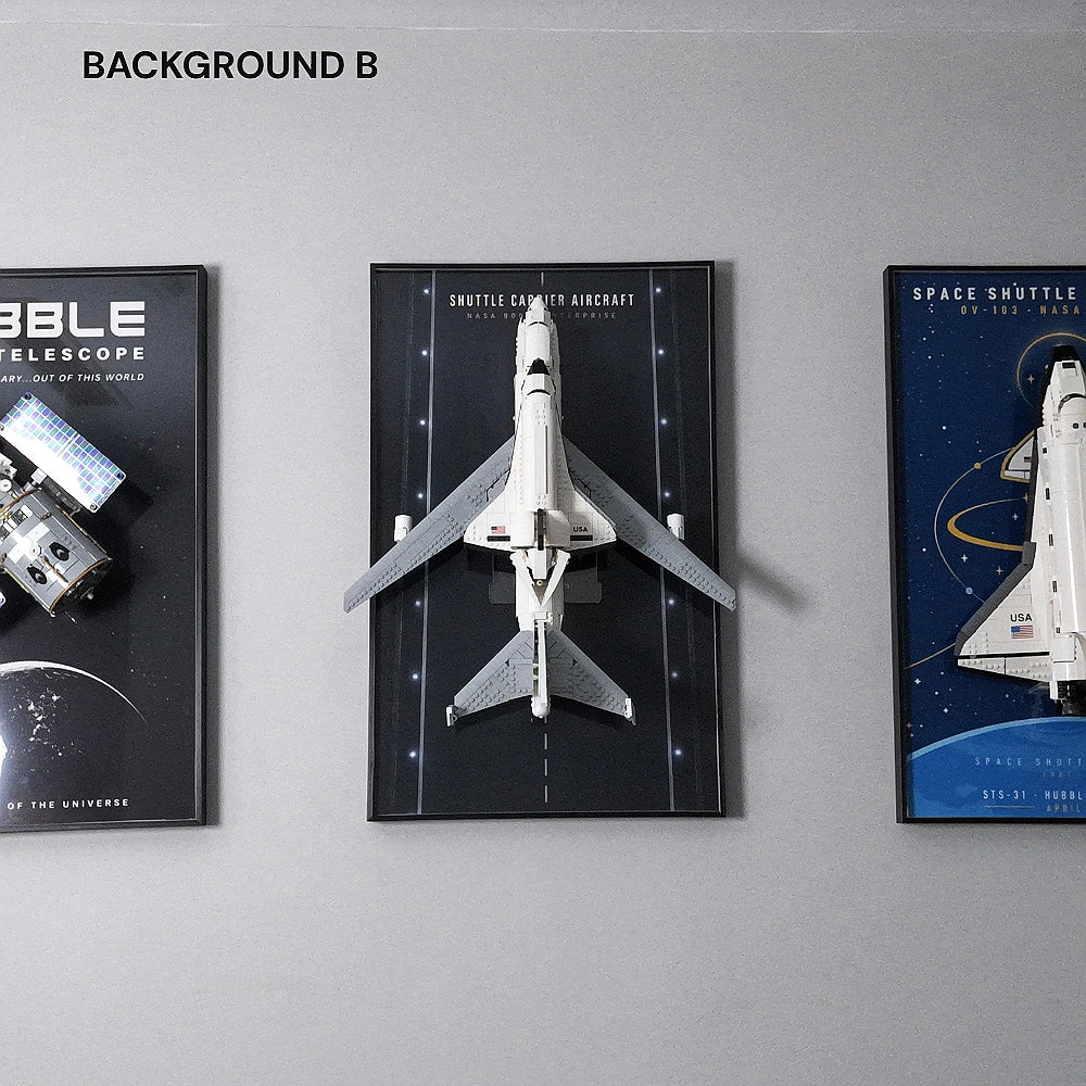 Wall Display Frame for LEGO® Icons Shuttle Carrier Aircraft (10360)