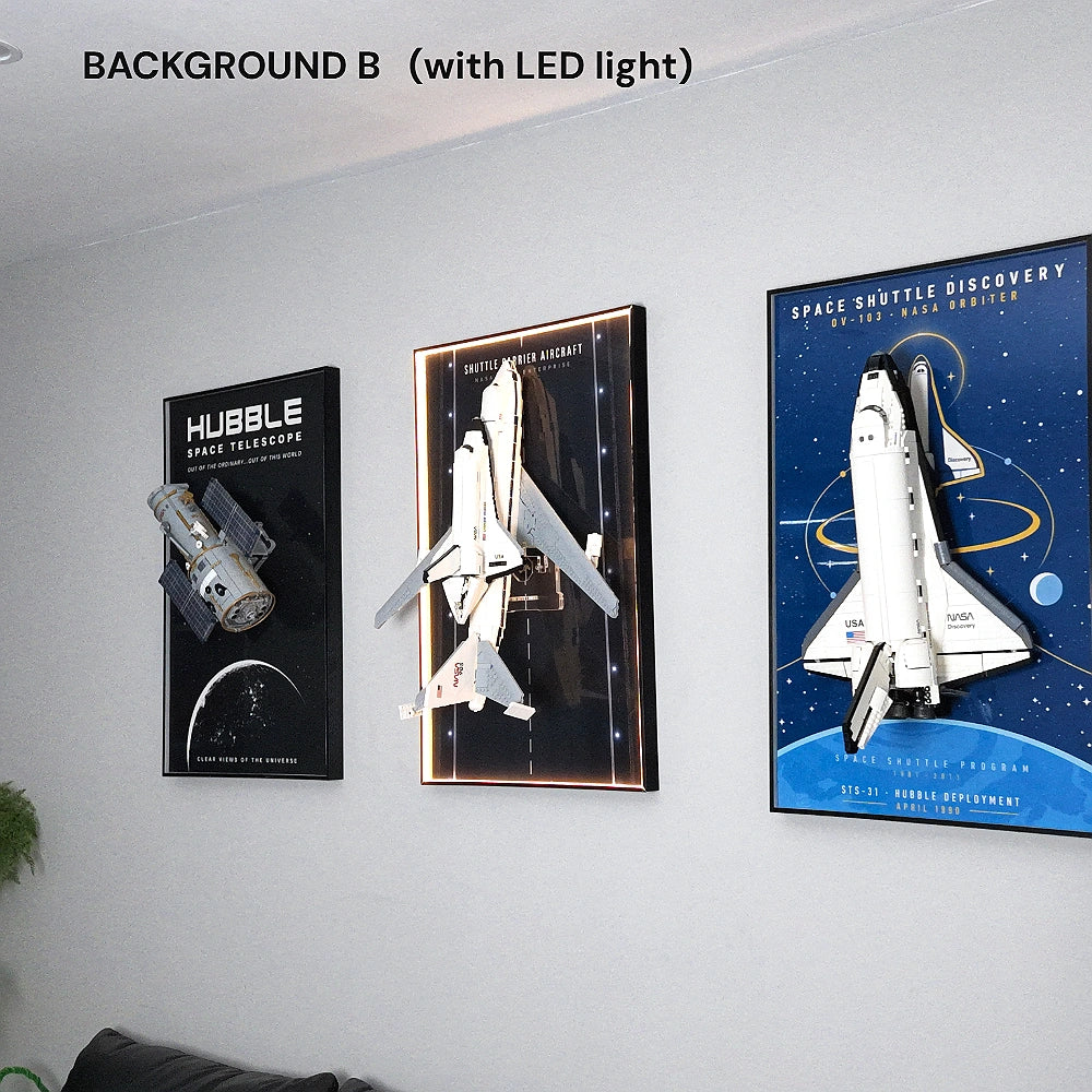 Wall Display Frame for LEGO® Icons Shuttle Carrier Aircraft (10360)