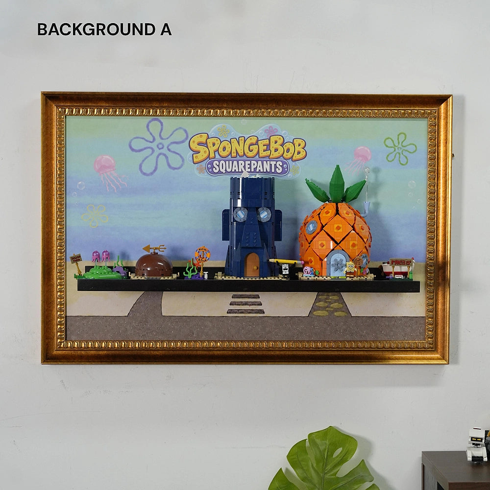 Wall Display Frame for LEGO® Icons SpongeBob SquarePants: Bikini Bottom (11386)