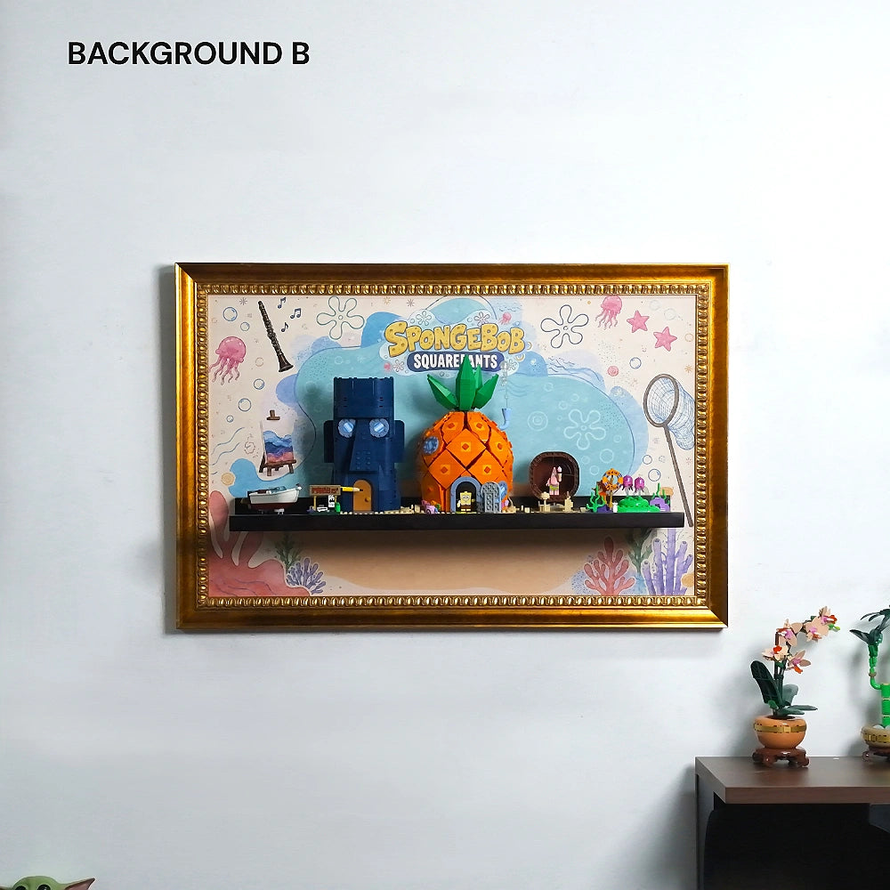 Wall Display Frame for LEGO® Icons SpongeBob SquarePants: Bikini Bottom (11386)