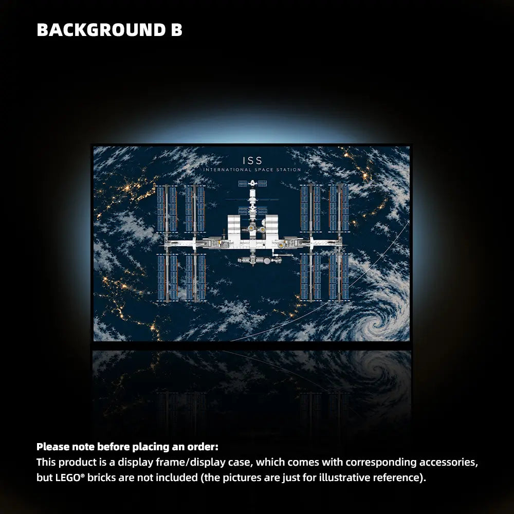 Wall Display Frame for LEGO® Ideas International Space Station (21321)B