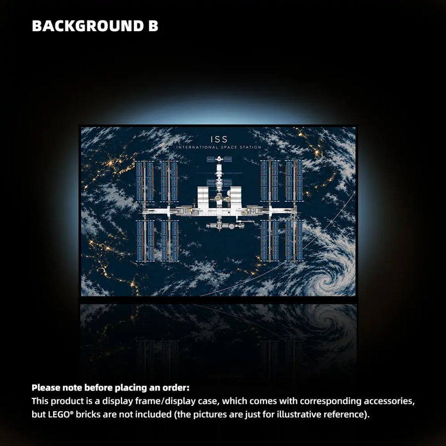 Wall Display Frame for LEGO® Ideas International Space Station (21321)B