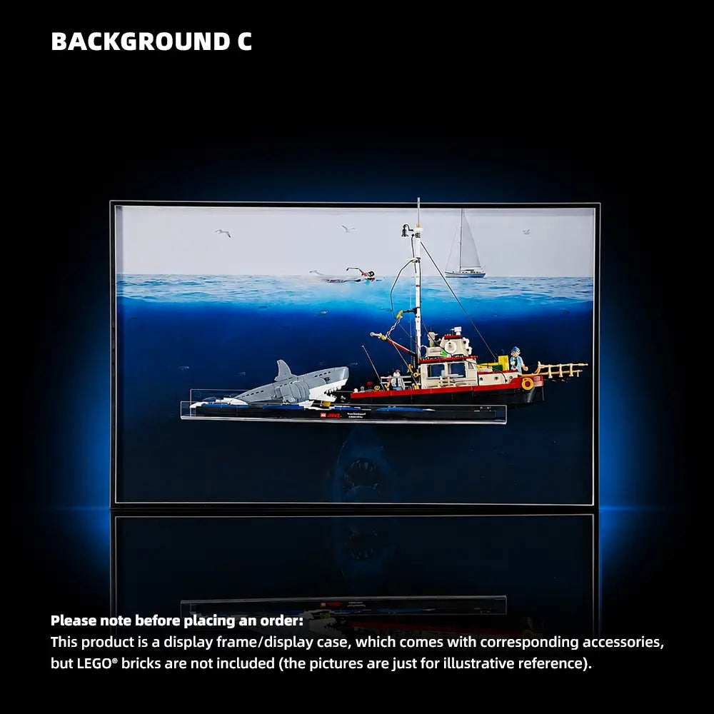 Wall Display Frame for LEGO® Ideas Jaws (21350)