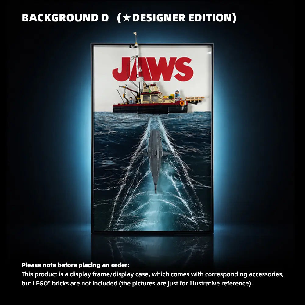 Wall Display Frame for LEGO® Ideas Jaws (21350)