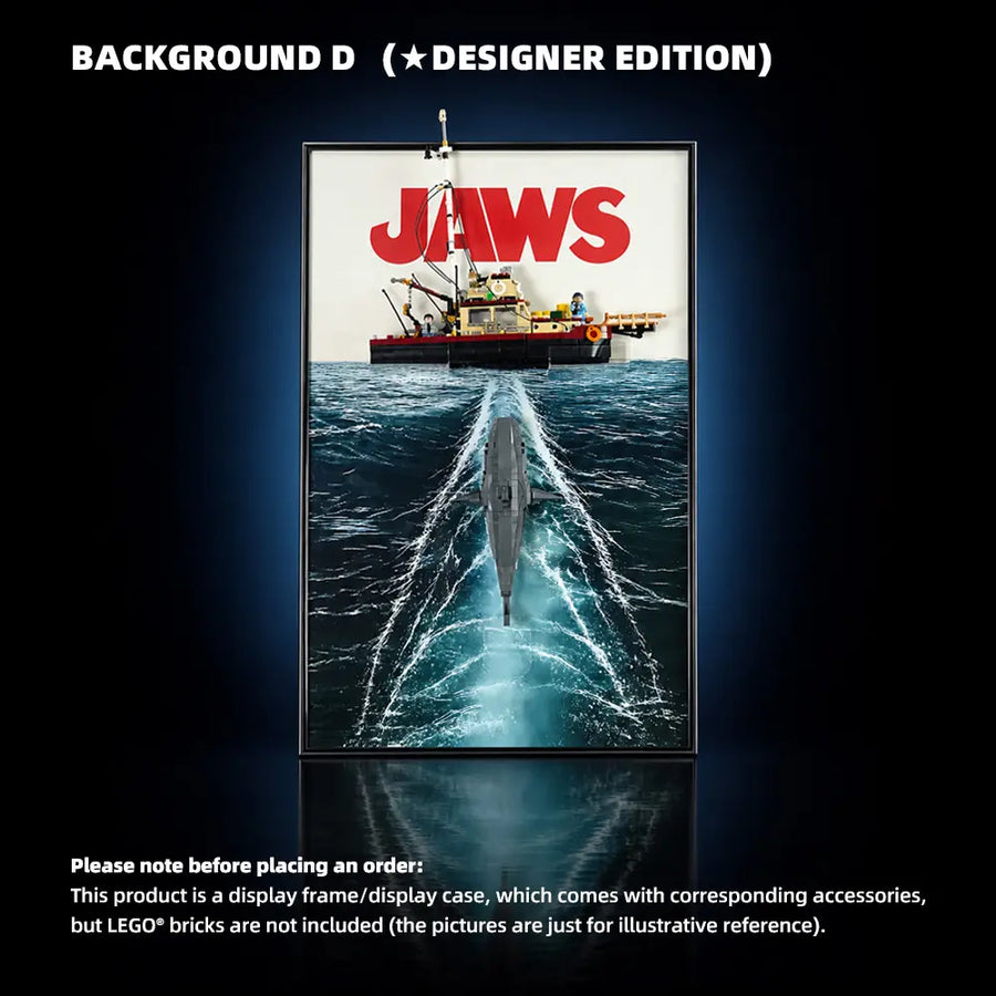 Wall Display Frame for LEGO® Ideas Jaws (21350)