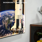 Wall Display Frame for LEGO® Ideas NASA Apollo Saturn V - Separated Stages (92176)&(21309)