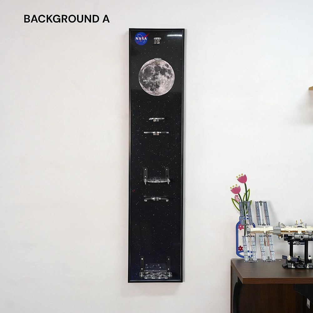 Wall Display Frame for LEGO® Ideas NASA Apollo Saturn V - Separated Stages (92176)&(21309)