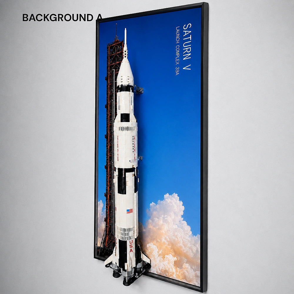 [pre-sale]Wall Display Frame for LEGO® Ideas NASA Apollo Saturn V (92176)