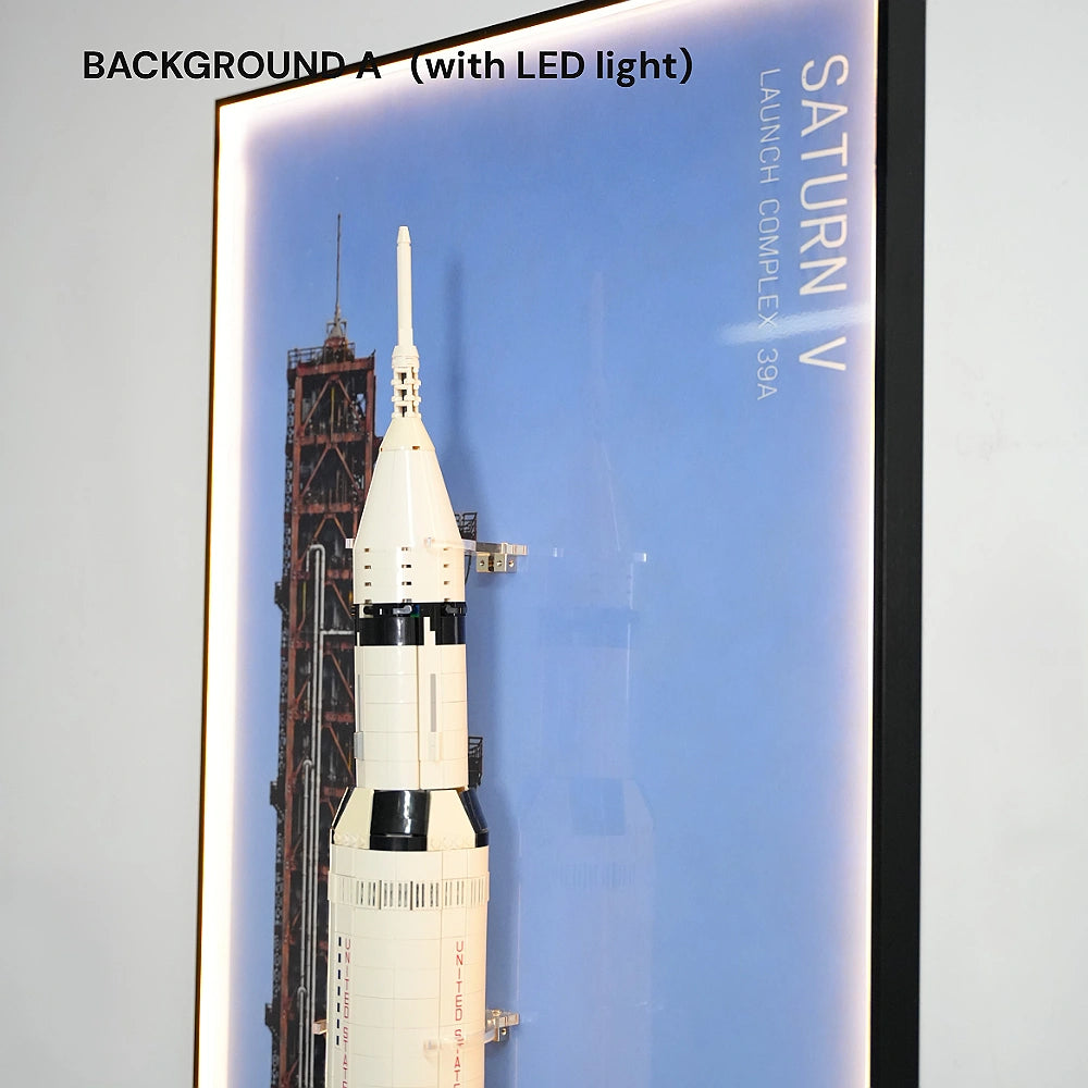 [pre-sale]Wall Display Frame for LEGO® Ideas NASA Apollo Saturn V (92176)