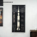 Wall Display Frame for LEGO® Ideas NASA Apollo Saturn V (92176)&(21309)