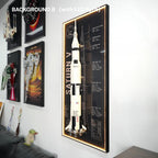 Wall Display Frame for LEGO® Ideas NASA Apollo Saturn V (92176)&(21309)