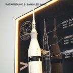 Wall Display Frame for LEGO® Ideas NASA Apollo Saturn V (92176)&(21309)