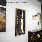Wall Display Frame for LEGO® Ideas NASA Apollo Saturn V (92176)&(21309)