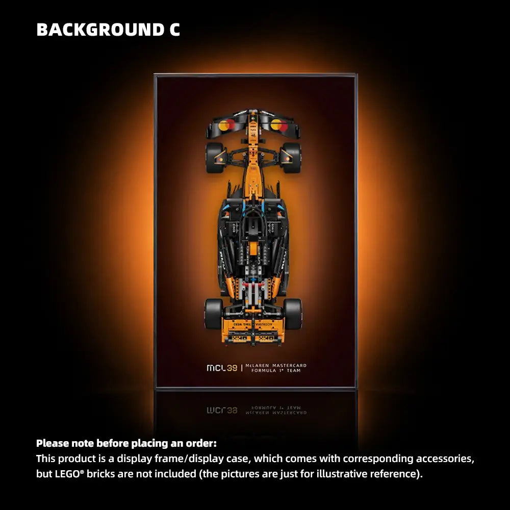 Wall Display Frame for LEGO® McLaren MCL39 F1 Car (42228)