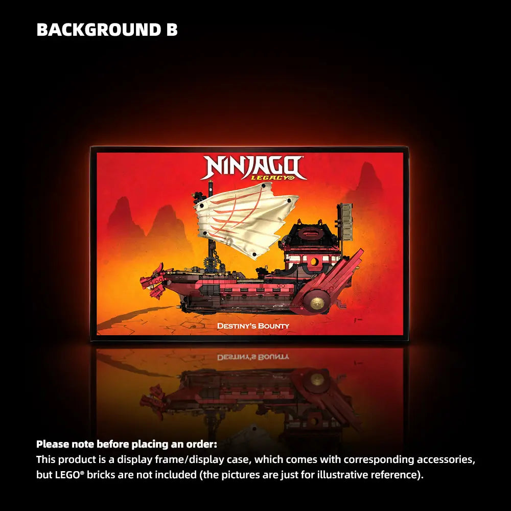 Wall Display Frame for LEGO® NINJAGO Destiny's Bounty (71705)