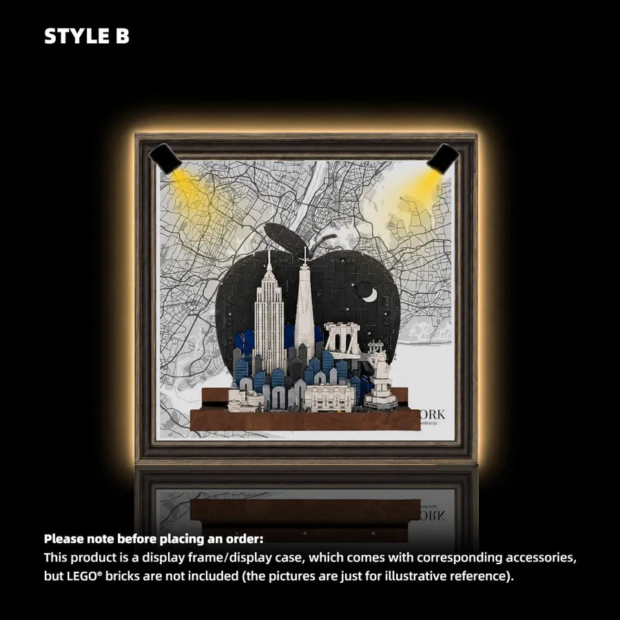 Wall Display Frame for LEGO® New York City – The Big Apple (21066)