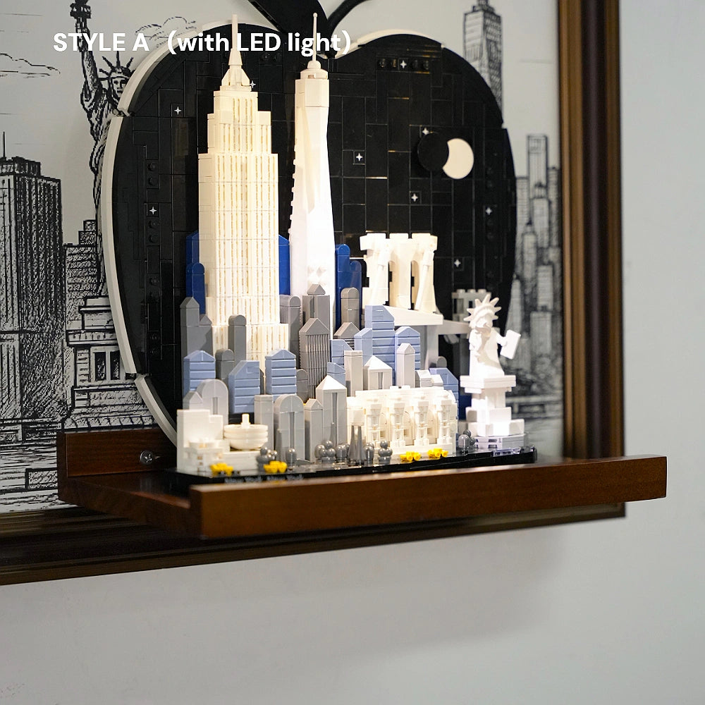 Wall Display Frame for LEGO® New York City – The Big Apple (21066)