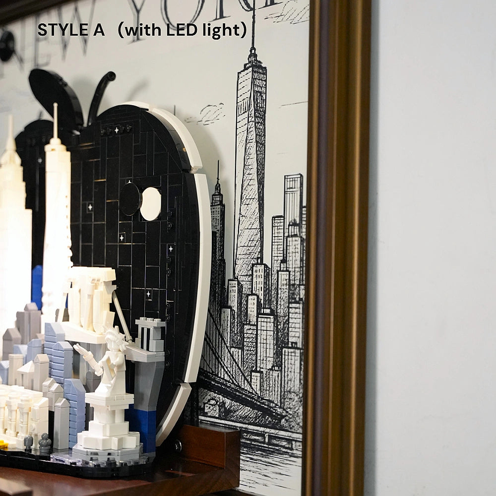 Wall Display Frame for LEGO® New York City – The Big Apple (21066)