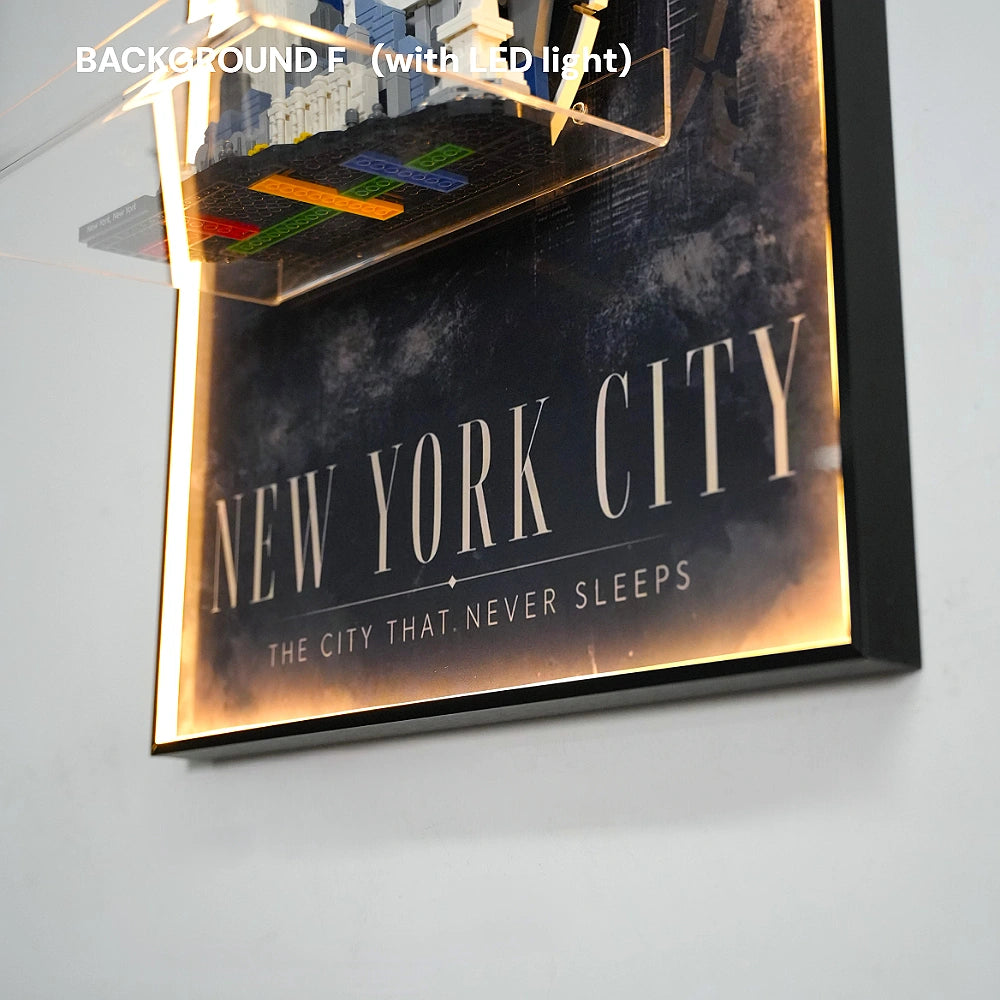 Wall Display Frame for LEGO® New York City – The Big Apple (21066)