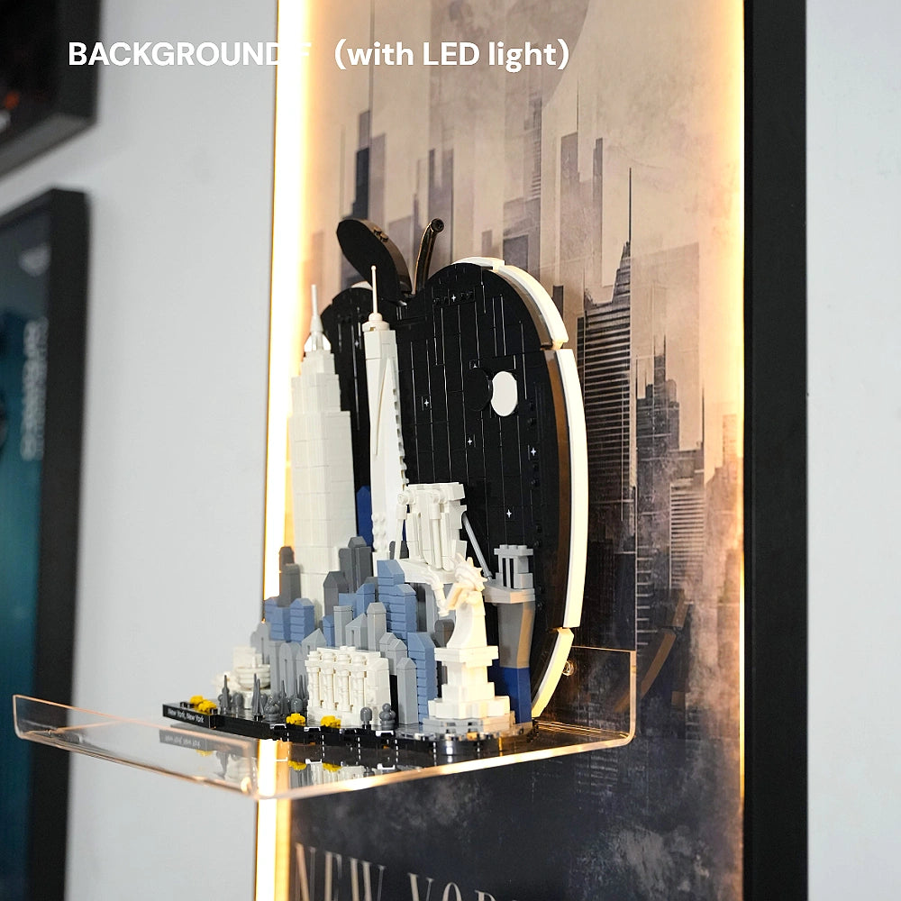 Wall Display Frame for LEGO® New York City – The Big Apple (21066)