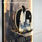 Wall Display Frame for LEGO® New York City – The Big Apple (21066)