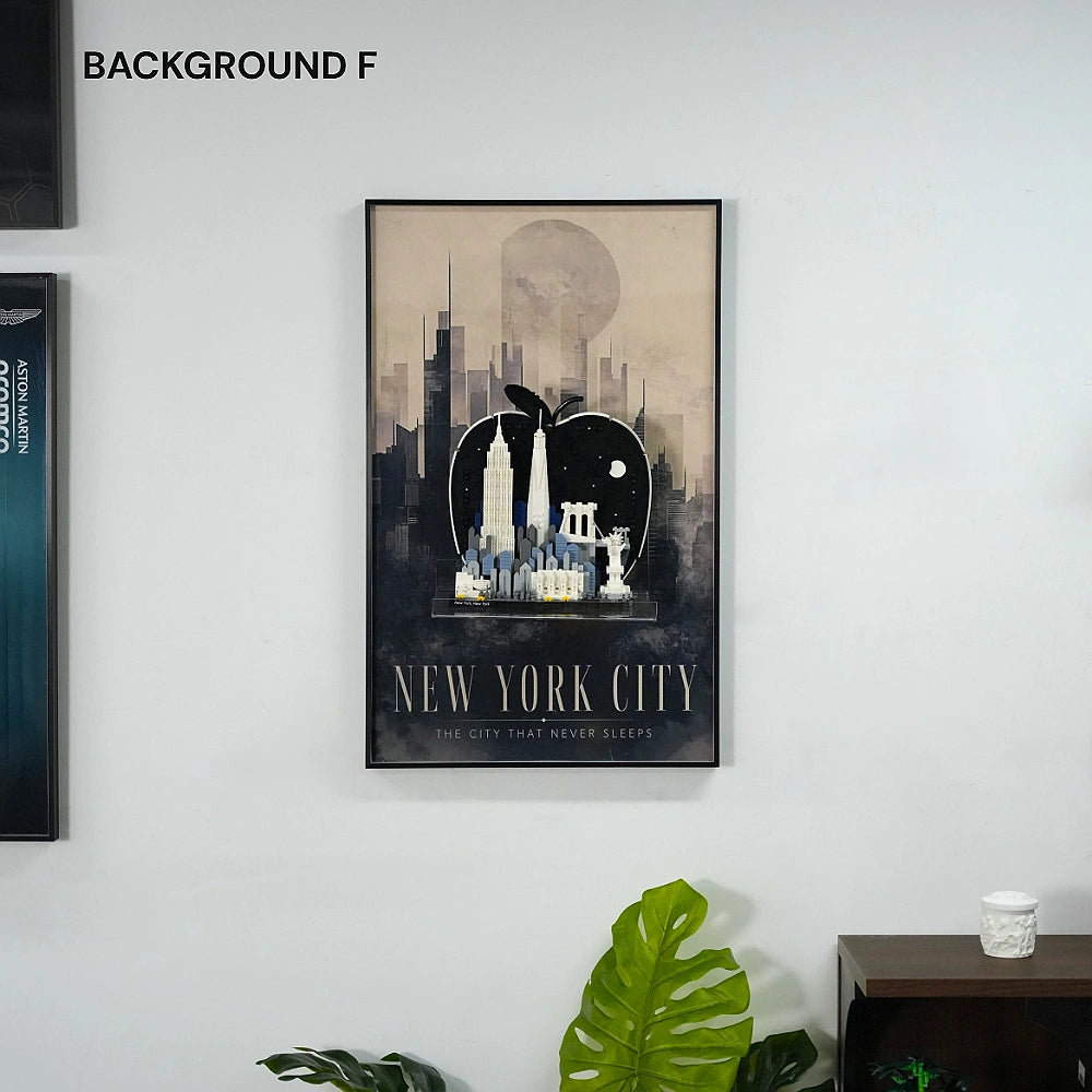Wall Display Frame for LEGO® New York City – The Big Apple (21066)