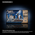 Wall Display Frame for LEGO® One Piece Garp’s Marine Battleship (75646)