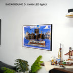 Wall Display Frame for LEGO® One Piece Garp’s Marine Battleship (75646)