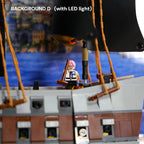 Wall Display Frame for LEGO® One Piece Garp’s Marine Battleship (75646)