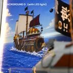 Wall Display Frame for LEGO® One Piece Garp’s Marine Battleship (75646)