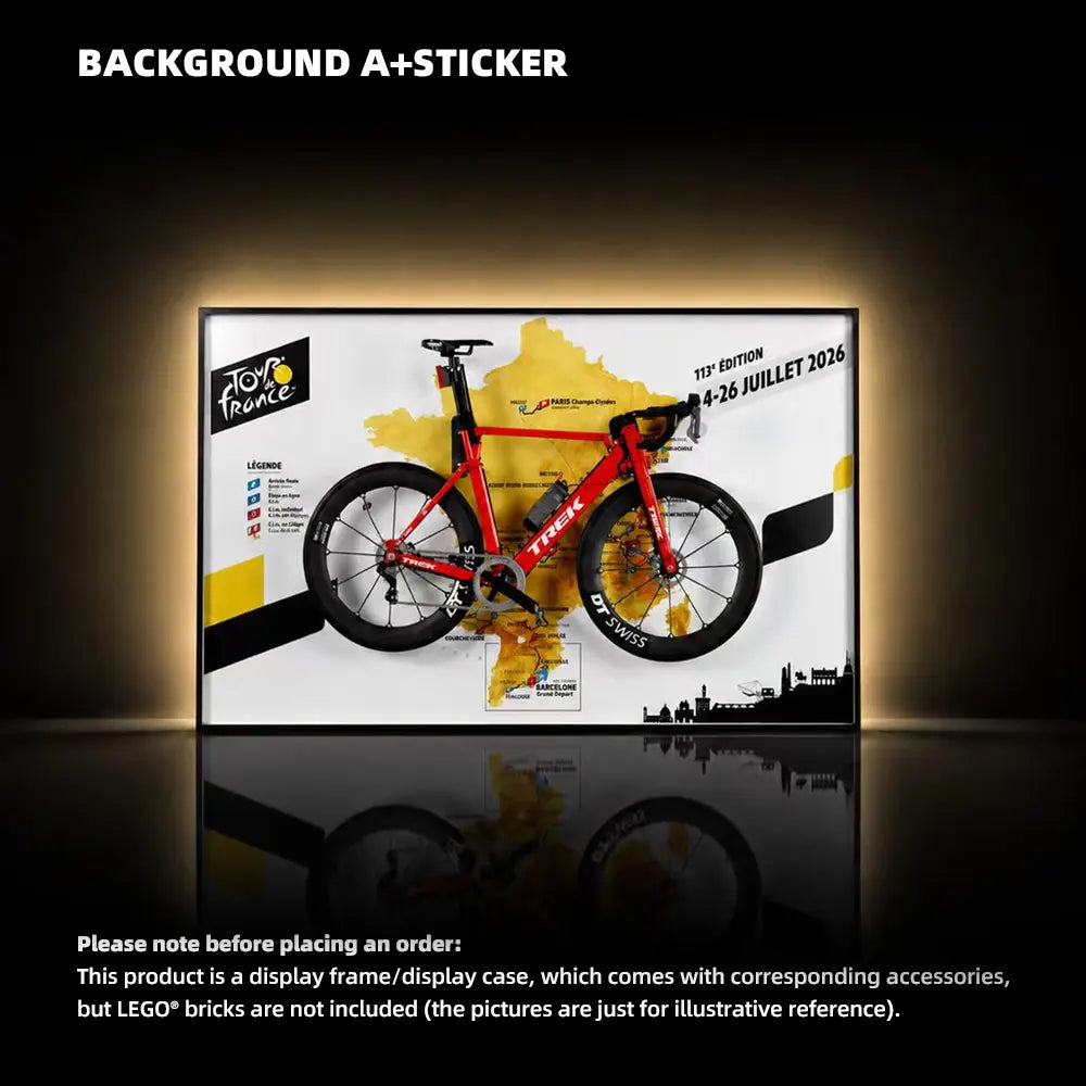 Wall Display Frame for LEGO® Icons 11380 Road Bike