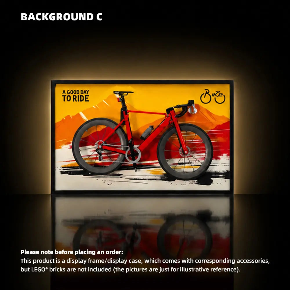 Wall Display Frame for LEGO® Road Bike (11380)