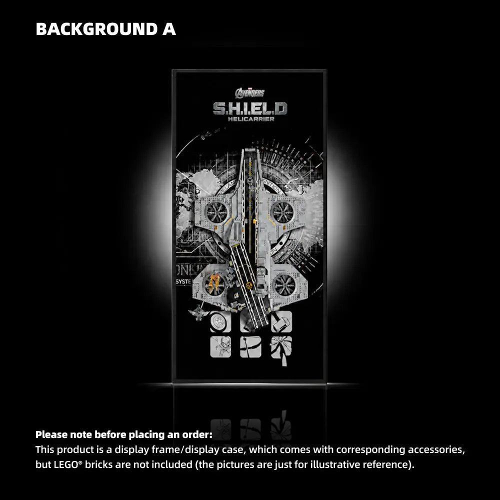 Wall Display Frame for LEGO® S.H.I.E.L.D. Helicarrier (76354)