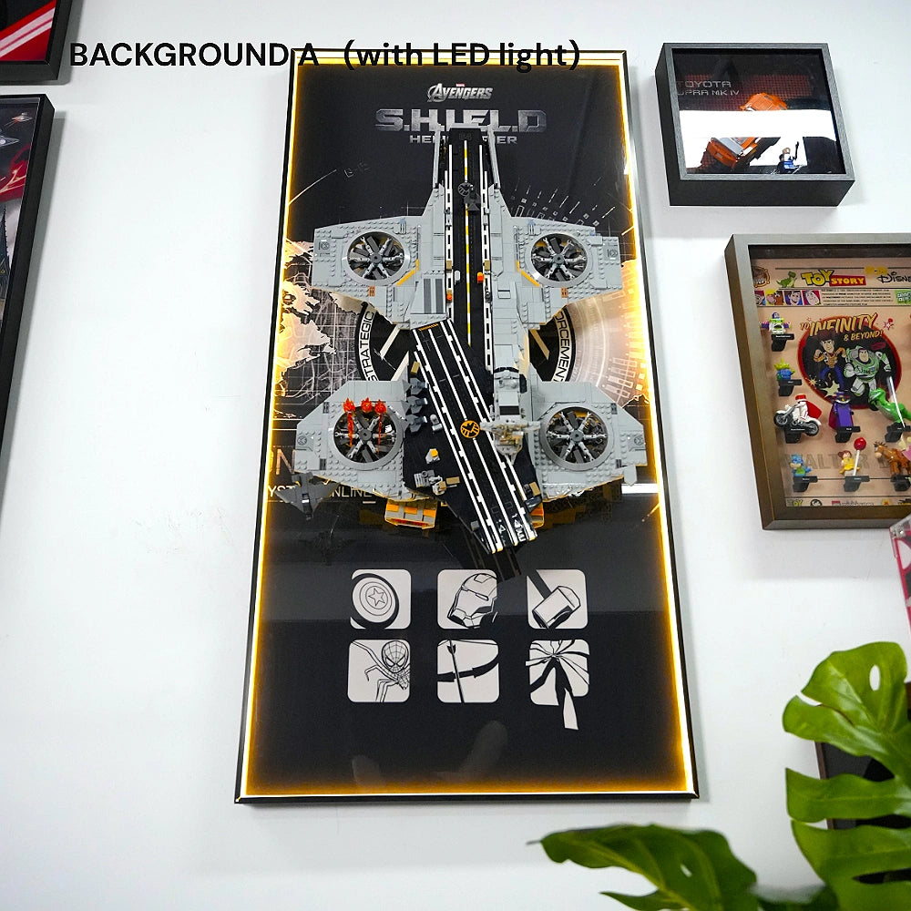 Wall Display Frame for LEGO® S.H.I.E.L.D. Helicarrier (76354)