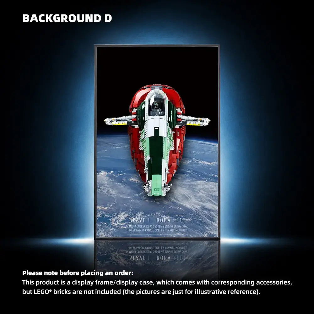 Wall Display Frame for LEGO® STAR WARS Slave I (75060)