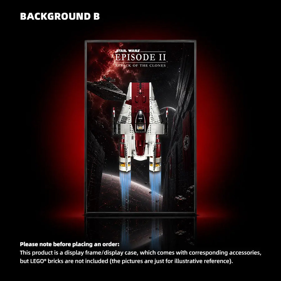 Wall Display Frame for LEGO® Star Wars™ A-wing Starfighter™ (75275)