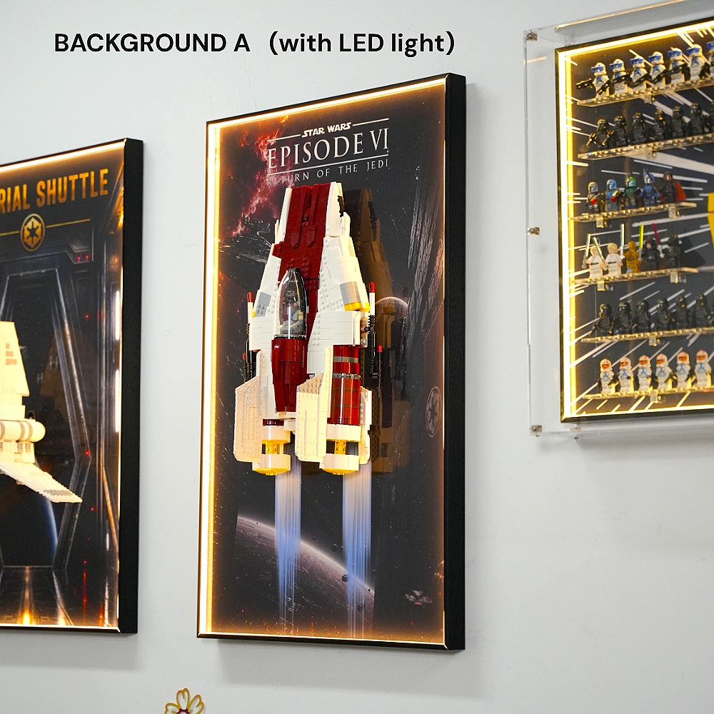 Wall Display Frame for LEGO® Star Wars™ A-wing Starfighter™ (75275)