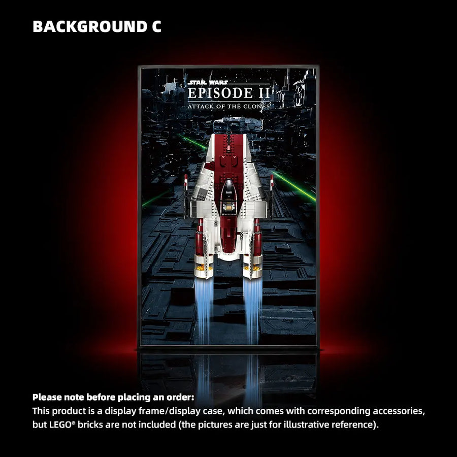 Wall Display Frame for LEGO® Star Wars™ A-wing Starfighter™ (75275)