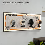 Wall Display Frame for LEGO® Star Wars™ Helmet Series (75328＆75349＆75304＆75327)