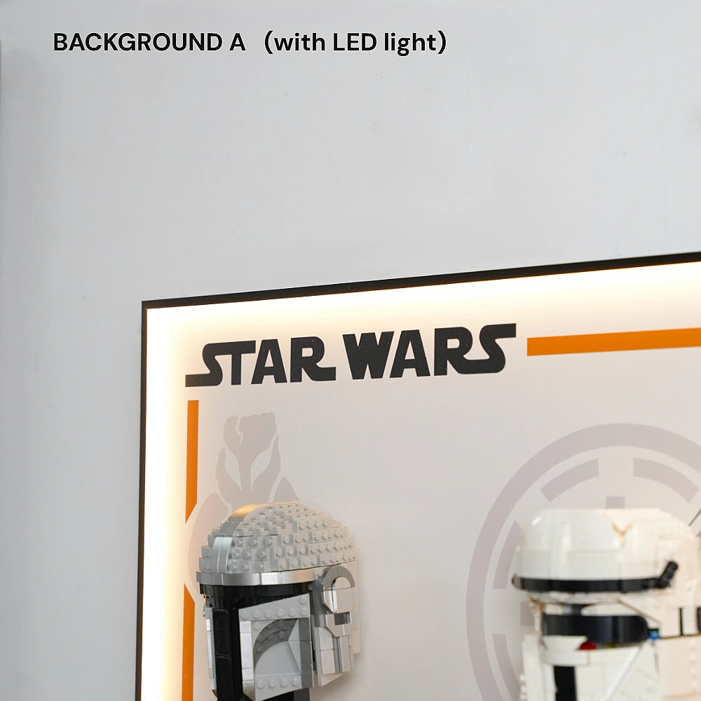 Wall Display Frame for LEGO® Star Wars™ Helmet Series (75328＆75349＆75304＆75327)